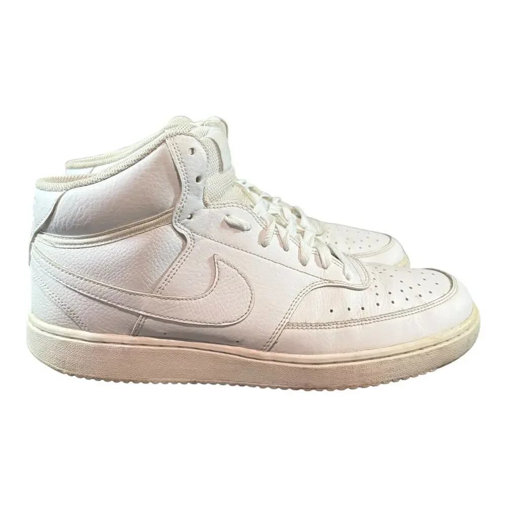 Nike Court Vision Mid Men's All White DN3577-100 Sneakers Shoes Us Size 12